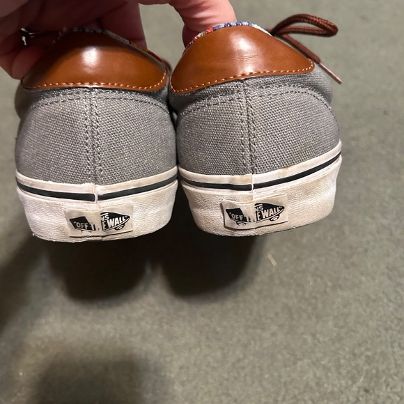 Vans Men’s Gray Canvas Sneakers - Picture 4 of 10